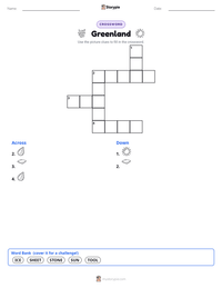 Greenland printable worksheet preview