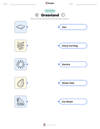 Greenland printable worksheet preview