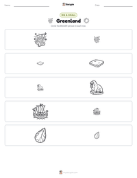 Greenland printable worksheet preview