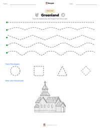 Greenland printable worksheet preview