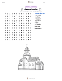 Anteprima della scheda stampabile di Groenlandia