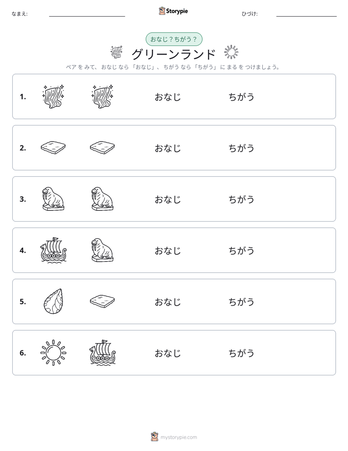 同じか違うか