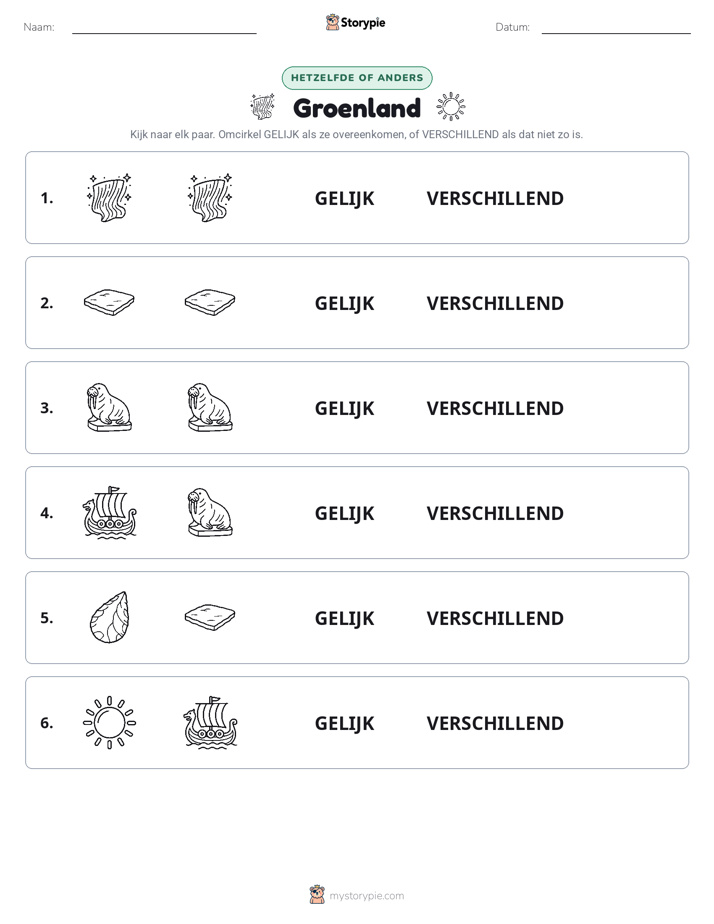 Zelfde of Verschillend