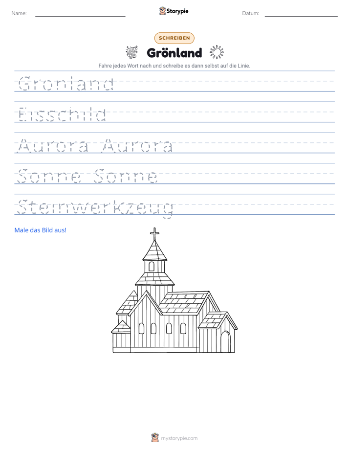 Schreibübung