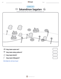 İskandinav Sagaları yazdırılabilir çalışma sayfası önizlemesi