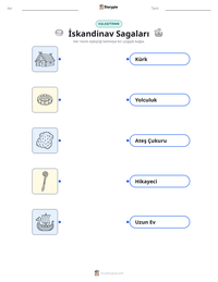 İskandinav Sagaları yazdırılabilir çalışma sayfası önizlemesi