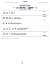 İskandinav Sagaları yazdırılabilir çalışma sayfası önizlemesi