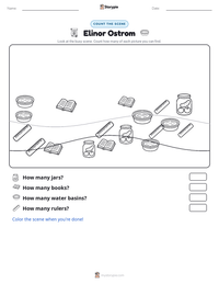 Elinor Ostrom printable worksheet preview