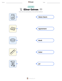 Elinor Ostrom printable worksheet preview