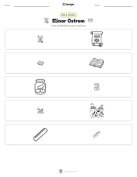 Elinor Ostrom printable worksheet preview