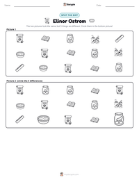 Elinor Ostrom printable worksheet preview