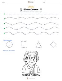 Elinor Ostrom printable worksheet preview
