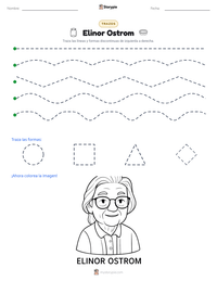 Vista previa de la hoja de trabajo imprimible de Elinor Ostrom