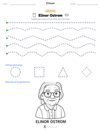 Prabaca lembar kerja cetak Elinor Ostrom