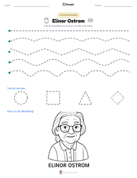 Elinor Ostrom afdrukbare werkblad voorbeeld