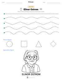 Prévia da folha de atividades imprimível Elinor Ostrom