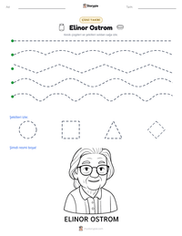 Elinor Ostrom yazdırılabilir çalışma sayfası önizlemesi