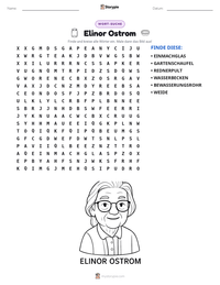 Elinor Ostrom druckbare Arbeitsblatt Vorschau