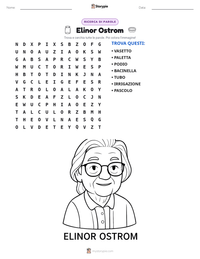 Anteprima della scheda stampabile di Elinor Ostrom