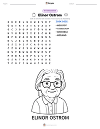 Elinor Ostrom afdrukbare werkblad voorbeeld