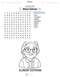 Prévia da folha de atividades imprimível Elinor Ostrom