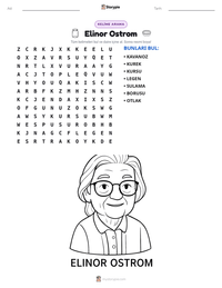 Elinor Ostrom yazdırılabilir çalışma sayfası önizlemesi