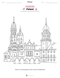 Poland printable worksheet preview