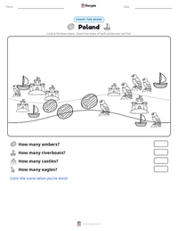 Poland printable worksheet preview