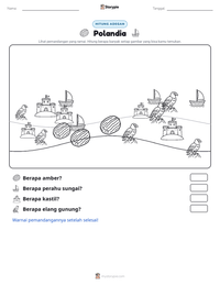 Prabaca lembar kerja cetak Polandia