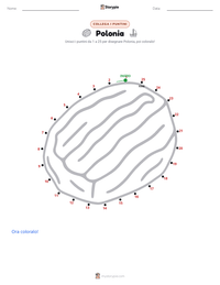 Anteprima della scheda stampabile di Polonia
