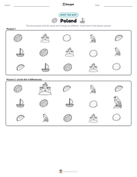 Poland printable worksheet preview