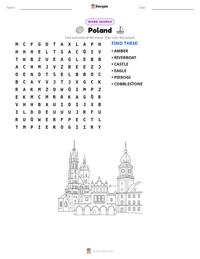 Poland printable worksheet preview