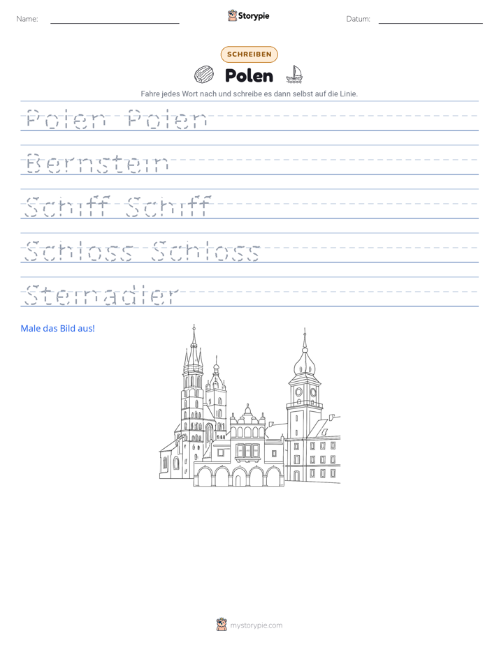 Schreibübung