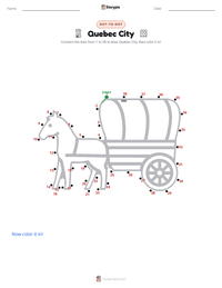 Quebec City printable worksheet preview