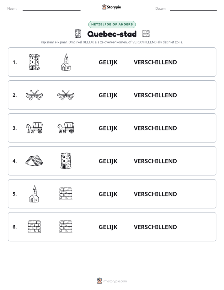 Zelfde of Verschillend