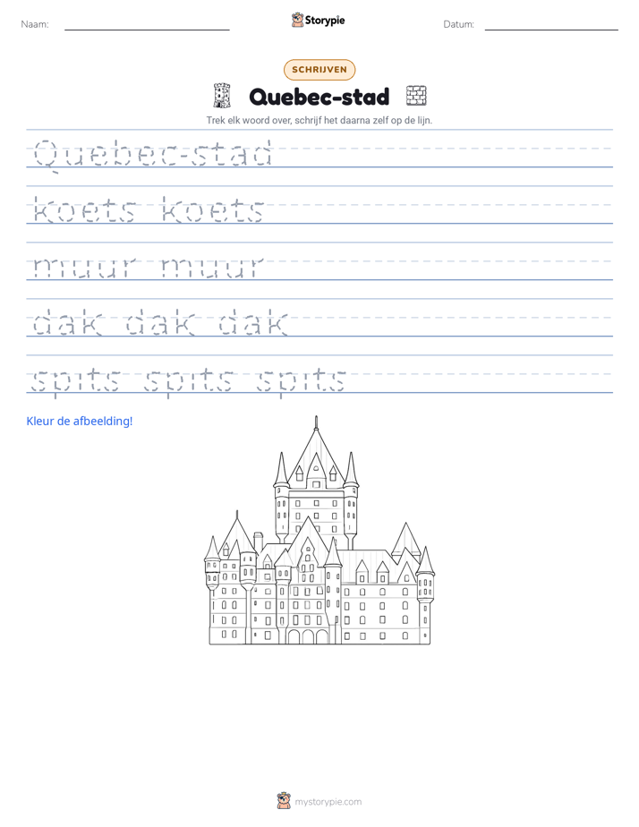 Schrijf Oefening