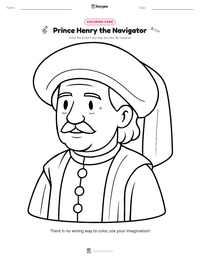 Prince Henry the Navigator printable worksheet preview