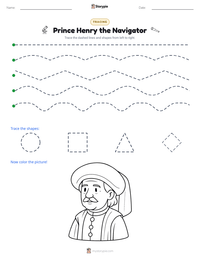 Prince Henry the Navigator printable worksheet preview
