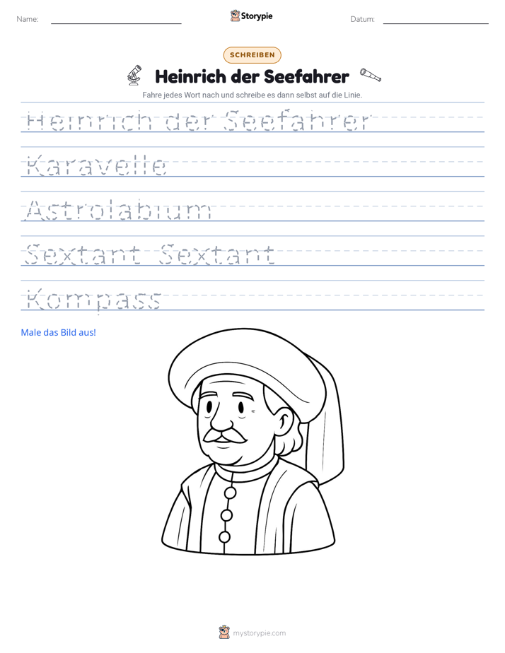 Schreibübung