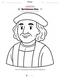 Bartolomeu Dias printable worksheet preview