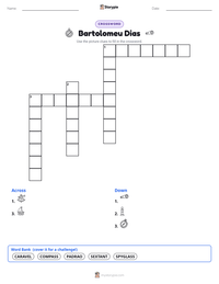 Bartolomeu Dias printable worksheet preview