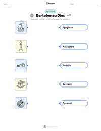 Bartolomeu Dias printable worksheet preview