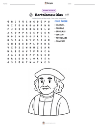 Bartolomeu Dias printable worksheet preview