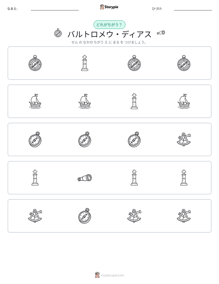 異なるものを見つけよう
