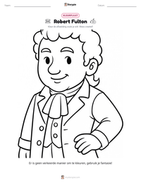Robert Fulton afdrukbare werkblad voorbeeld