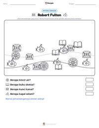 Prabaca lembar kerja cetak Robert Fulton