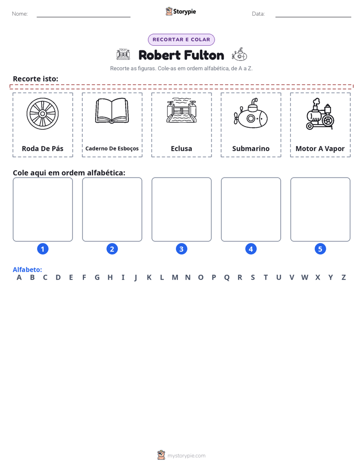 Recortar & Colar Alfabeto
