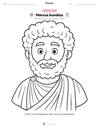 Marcus Aurelius printable worksheet preview