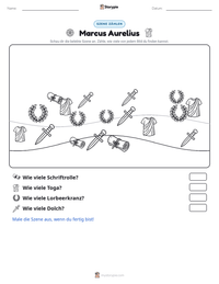 Marcus Aurelius druckbare Arbeitsblatt Vorschau