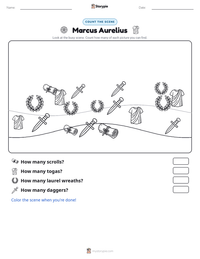 Marcus Aurelius printable worksheet preview